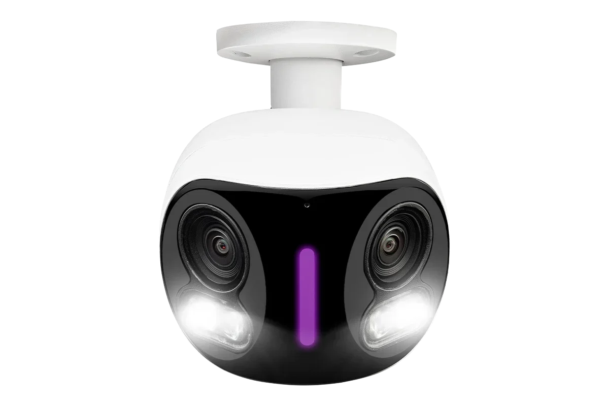 Lorex 4K Dual Lens Wi-Fi Security Camera with 32GB microSD card included