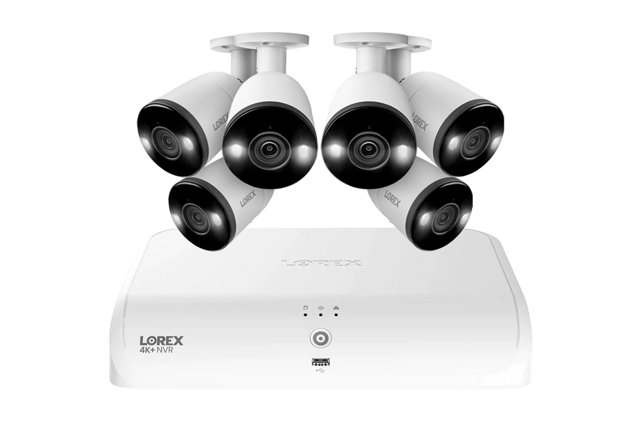 Lorex Fusion Series 4K+ 16-channel 2TB wired system with H13 bullet cameras