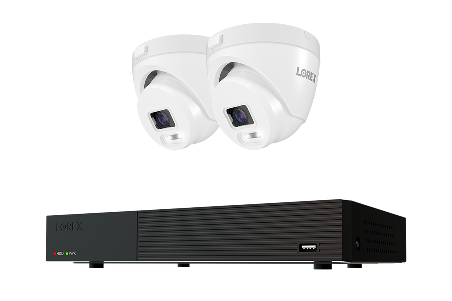 Lorex T Series 4K 8-channel DVR system with T5 turret cameras