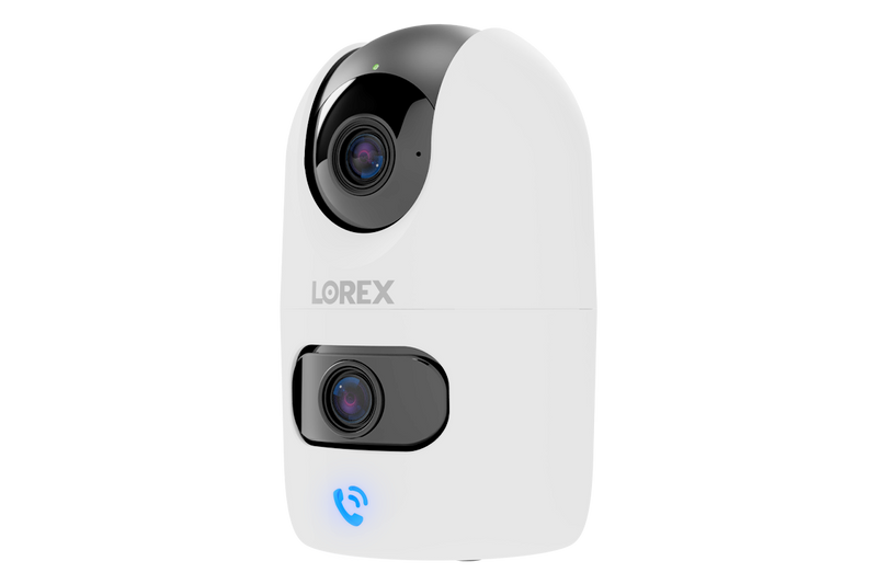 Lorex Connect 2K dual-lens indoor pan-tilt Wi-Fi camera