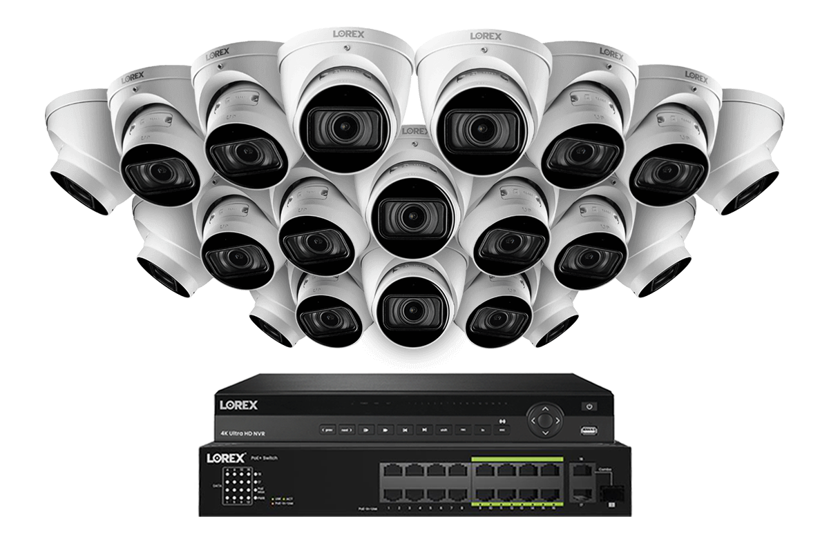 Lorex 4K 32-Ch NVR System, Nocturnal 3 turret cameras – view 7