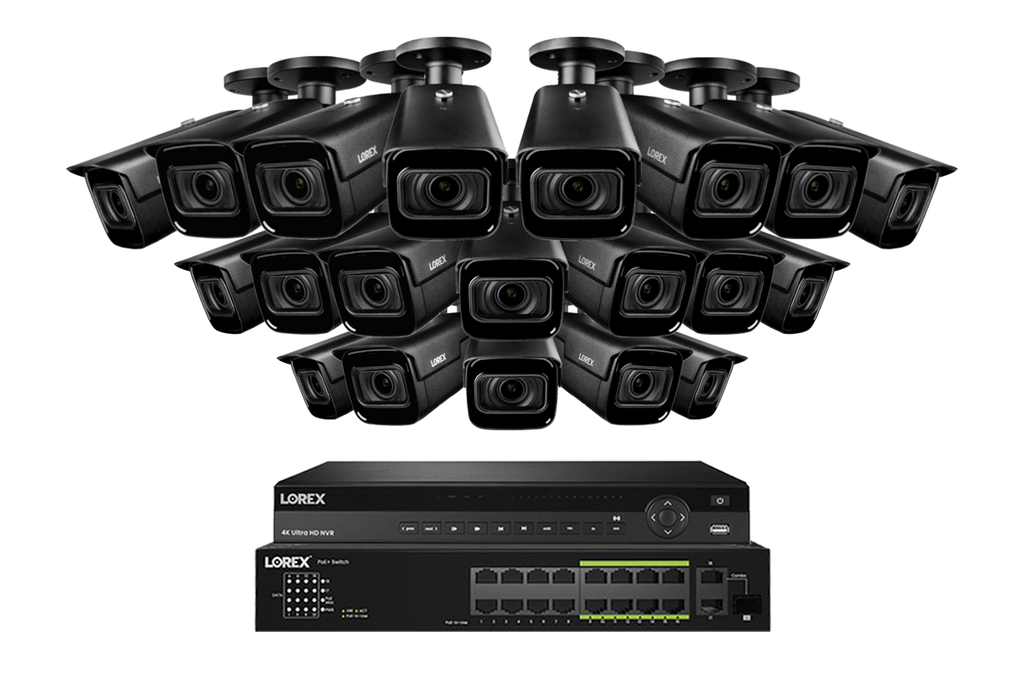 Lorex 4K 32-Ch NVR System, Nocturnal 3 bullet cameras