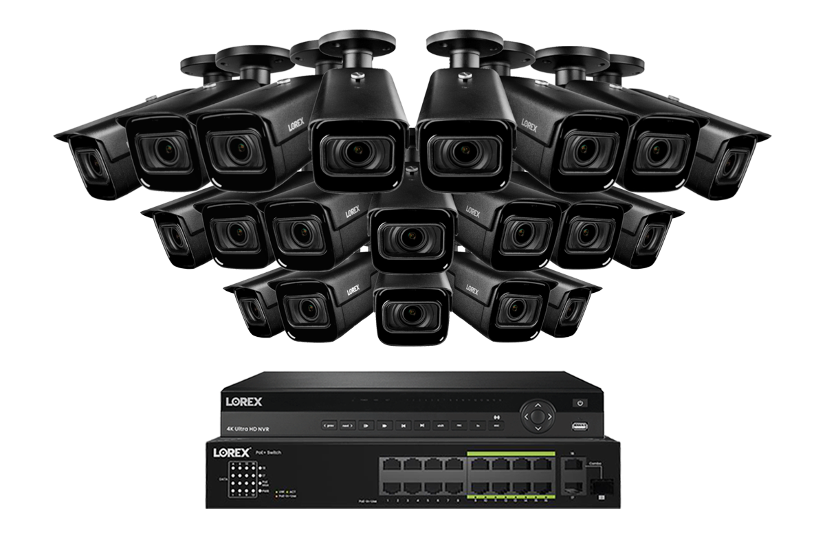 Lorex 4K 32-Ch NVR System, Nocturnal 3 bullet cameras