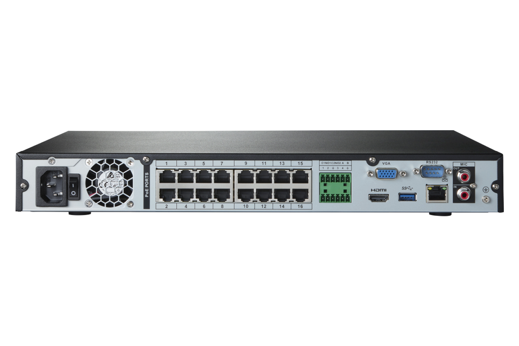 Lorex 4K 32-Ch NVR System, Nocturnal 3 turret cameras – view 2