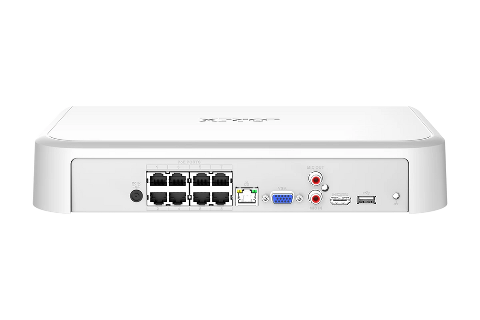 Lorex Fusion 4K+ Ultra HD 12MP 16 Camera Capable (8 Wired + 8 Fusion Wi-Fi ) Network Video Recorder