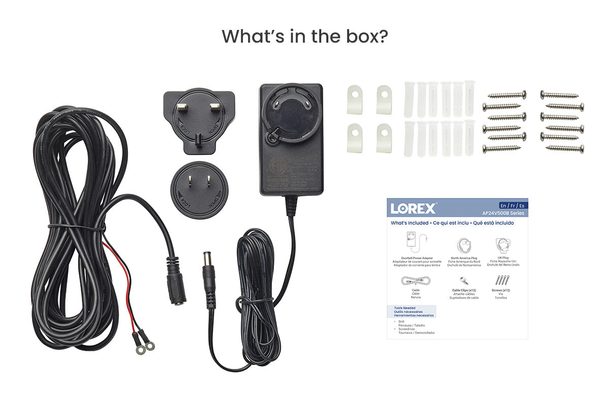 Lorex Doorbell Power Adapter (AP24V500B) – view 3
