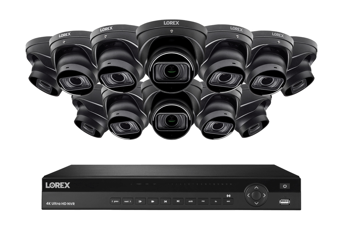 Lorex 4K 16-Ch NVR System, Nocturnal 3 dome cameras