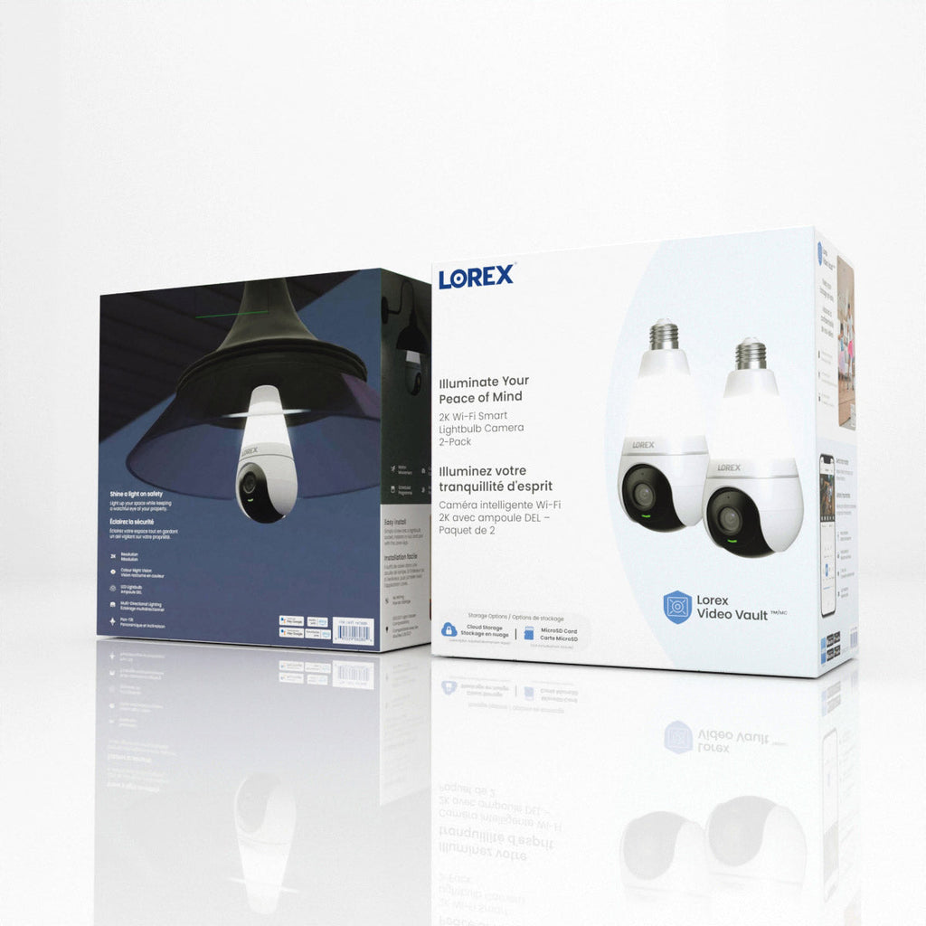 Lorex 2K Wi-Fi Smart Lightbulb Camera, 2-Pack – view 2