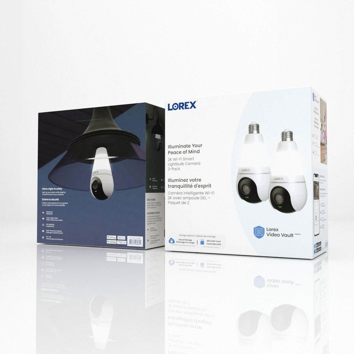 Lorex 2K Wi-Fi Smart Lightbulb Camera, 2-Pack – view 2