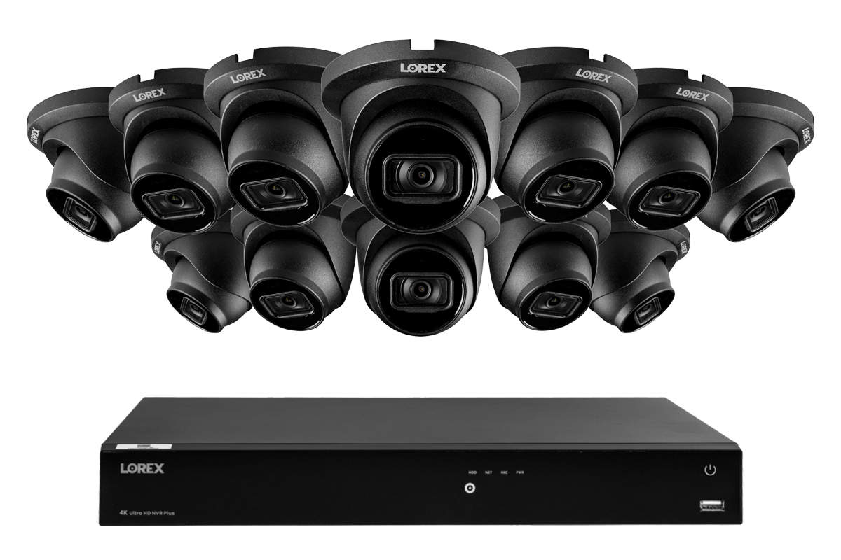 Lorex 4K 16-Ch NVR System, A14 turret cameras