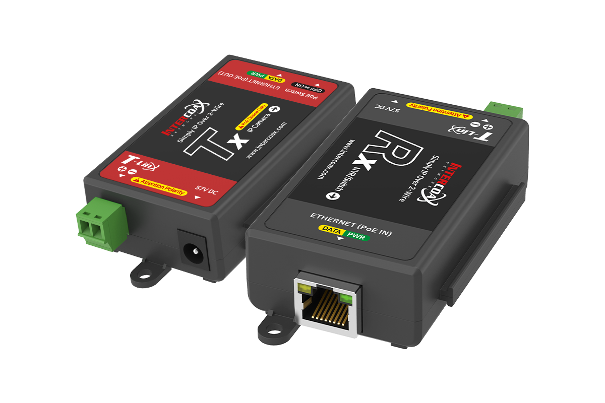 Single Port IP & PoE over 2-wire Set (300m/1000ft end-to-end converters) – view 4