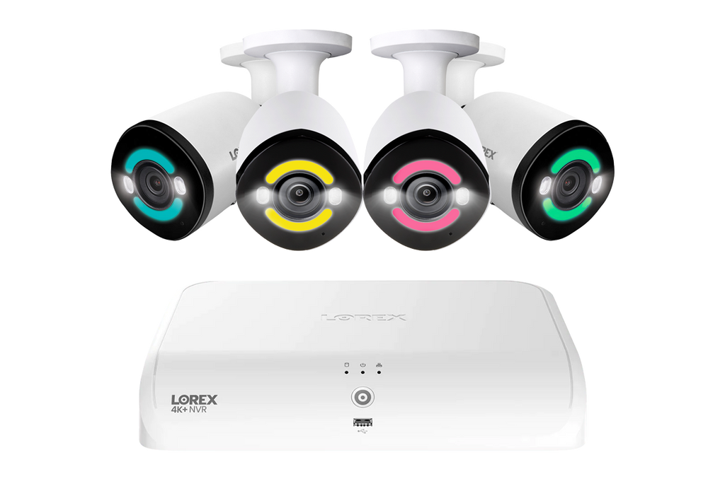 Lorex 4K+ NVR System, 4 bullet cameras
