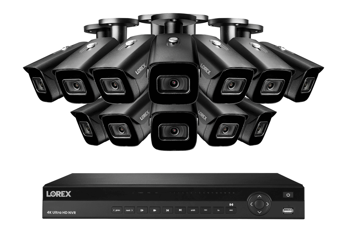 Lorex 4K 16-Ch NVR System, Nocturnal 3 bullet cameras