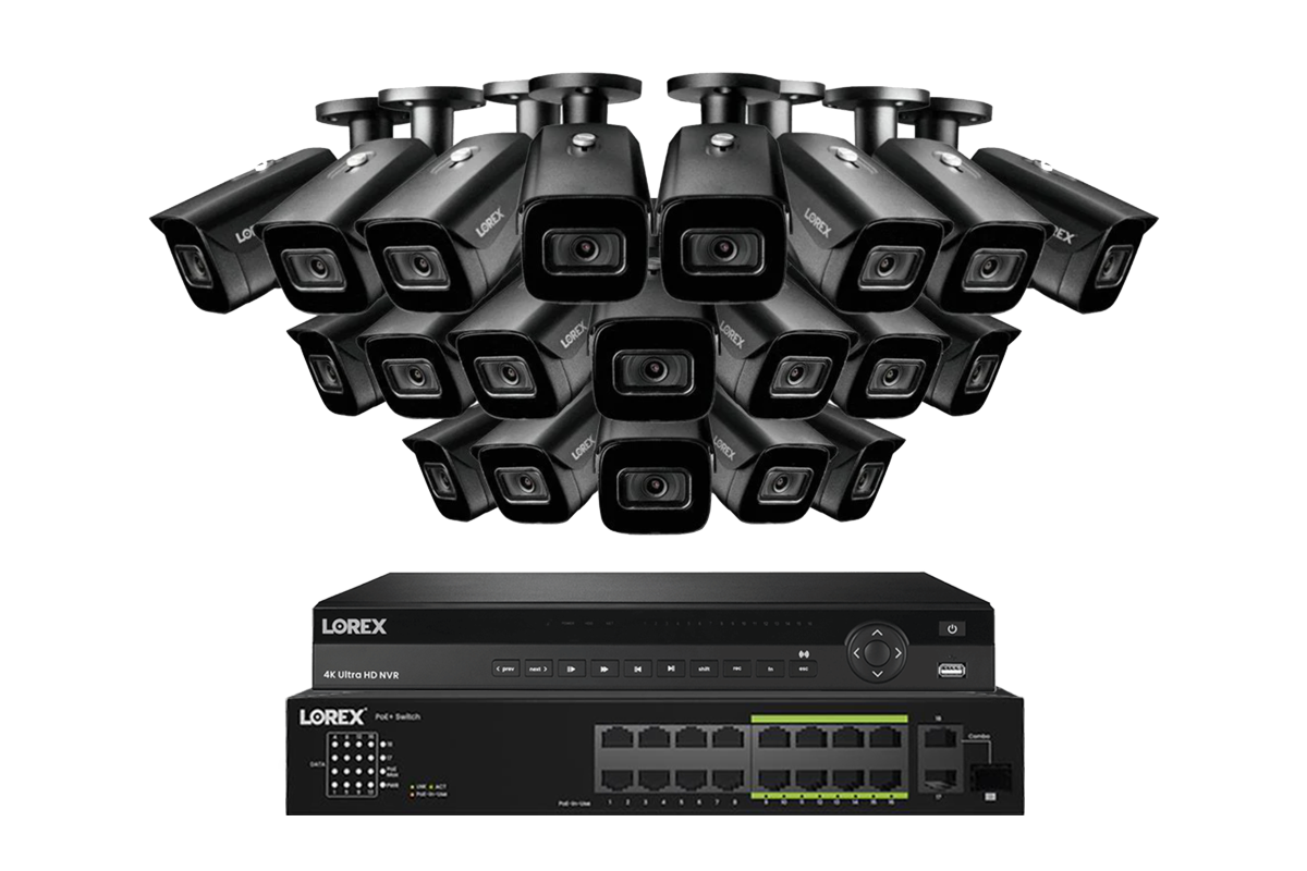 Lorex 4K 32-Ch NVR System, Nocturnal 3 bullet cameras