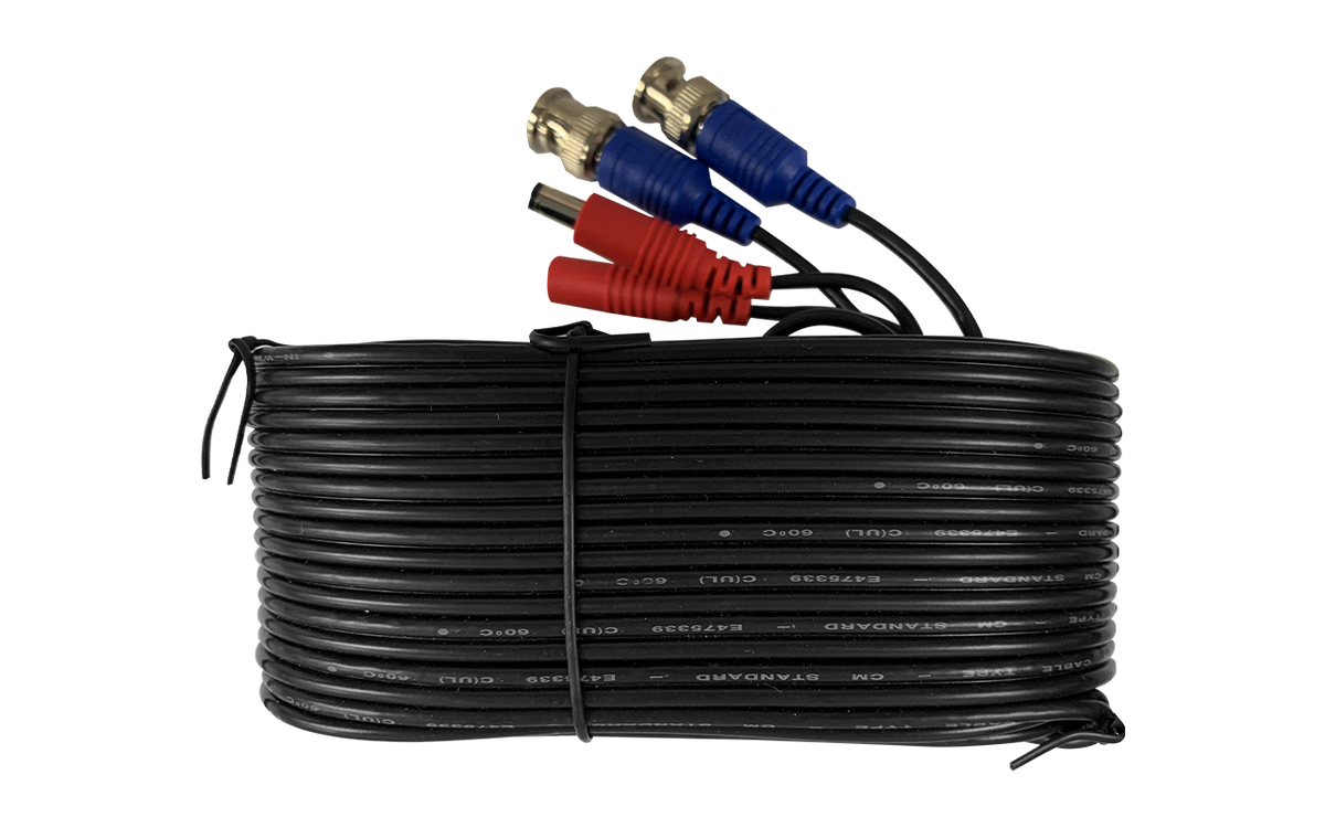60ft (18m) 4K RG59 Power Cable for Analog Cameras – view 3