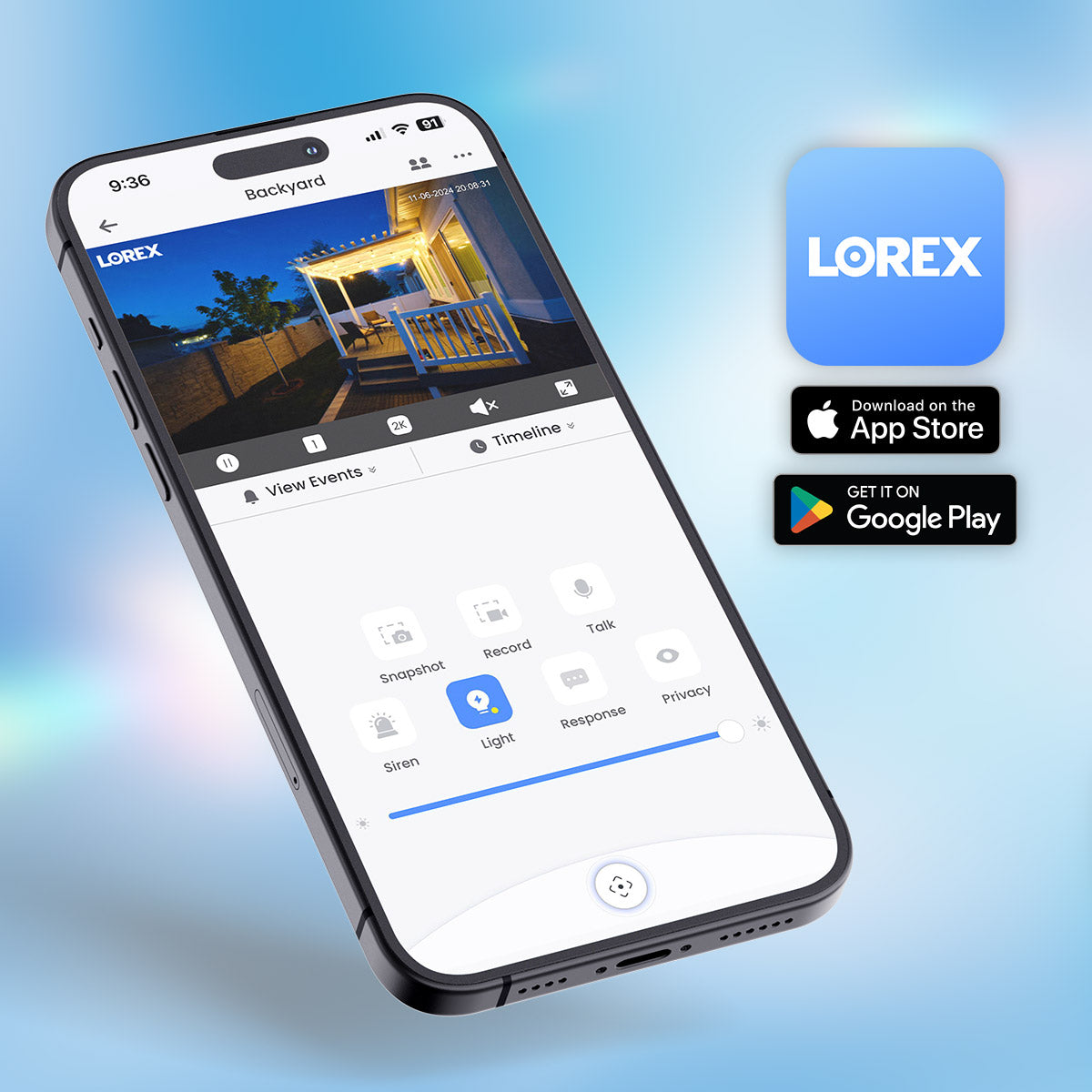 Lorex 2K Wi-Fi Smart Lightbulb Camera, 2-Pack – view 6
