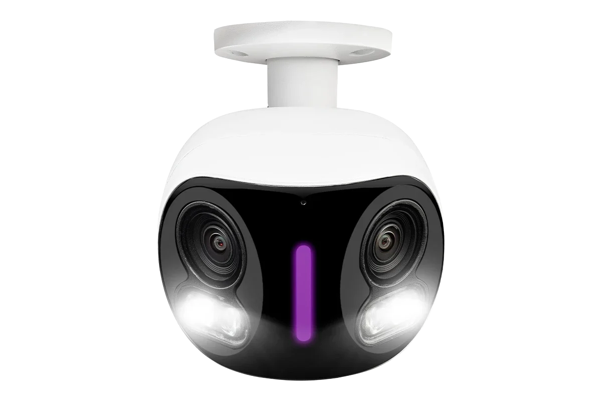 Lorex 4K Dual Lens Wi-Fi Camera, Smart Security Lighting