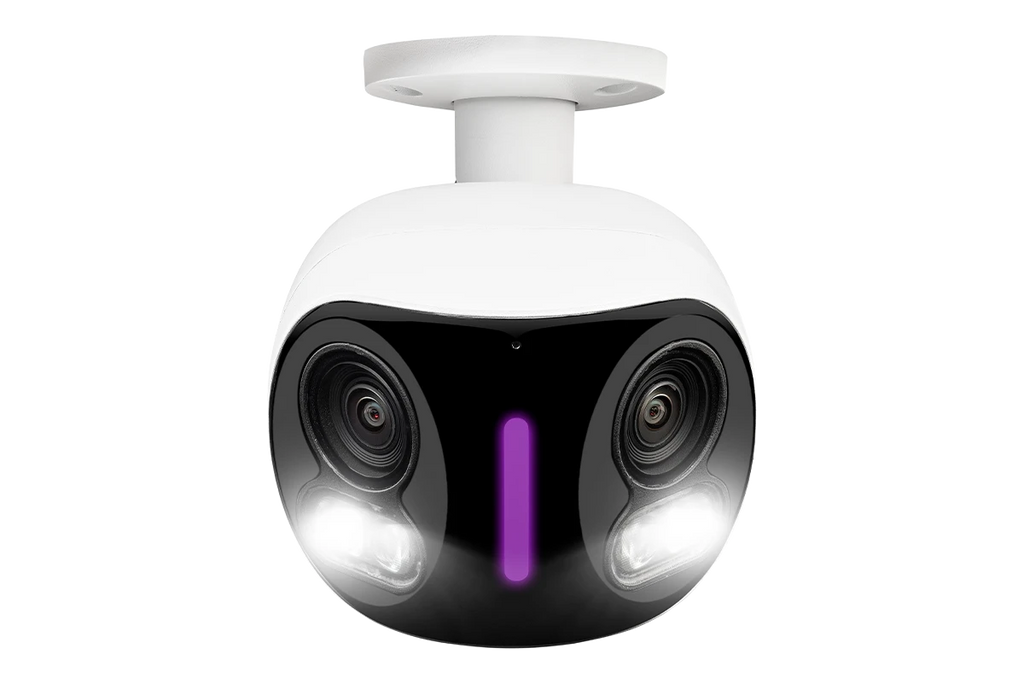 Lorex 4K Dual Lens Wi-Fi Security Camera with Smart Security Lighting