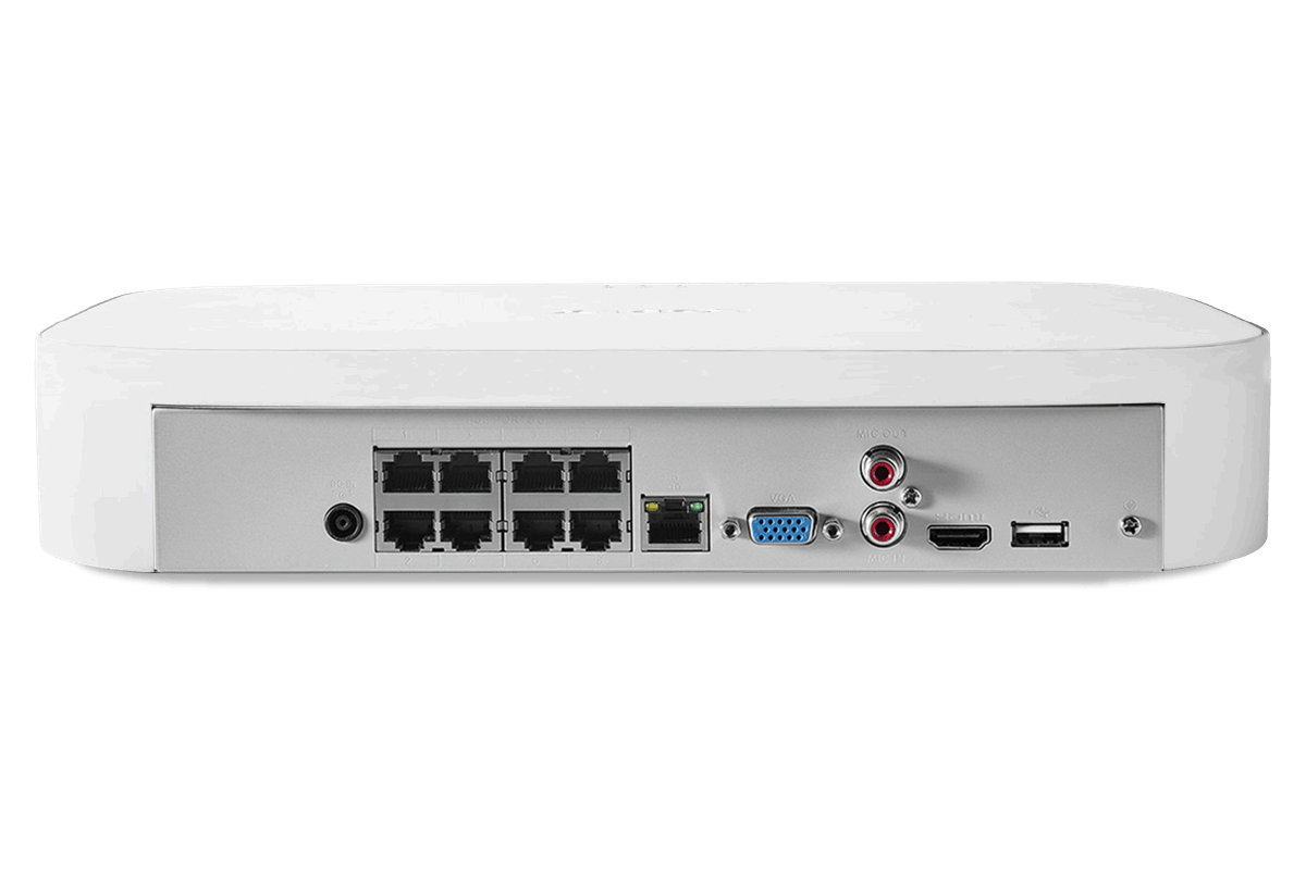 Lorex 4K 8-Ch NVR System, 4K bullet cameras
