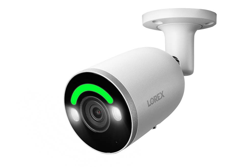 Lorex H14 4K IP Wired Bullet Security Camera with Smart Security Lighting and Smart Motion Detection