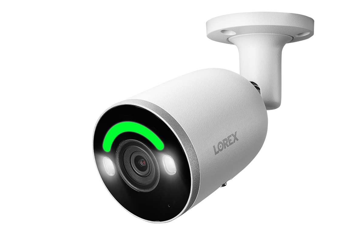 Lorex H14 4K IP Wired Bullet Security Camera with Smart Security Lighting and Smart Motion Detection
