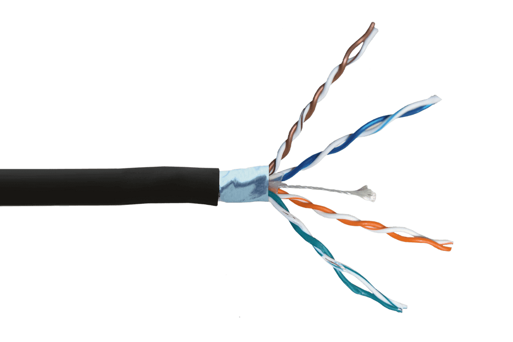 CAT6 Outdoor Extension Cable, Weather Shielded, cUL CMR Riser Rated, UV Treated, Direct Burial Underground – view 4