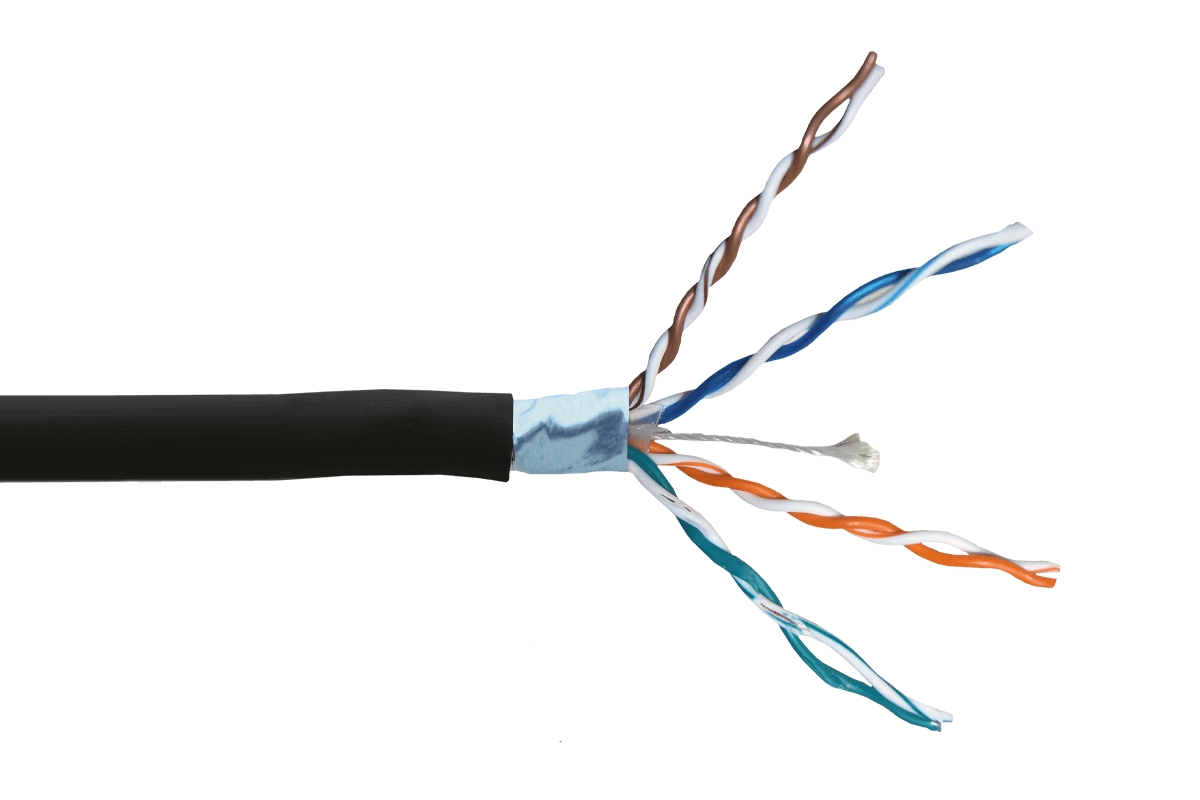 CAT6 Outdoor Extension Cable, Weather Shielded, cUL CMR Riser Rated, UV Treated, Direct Burial Underground – view 4