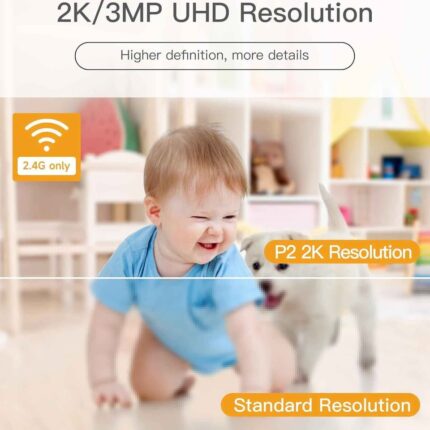 Rotating Indoor Camera 2K (Pack of 2)