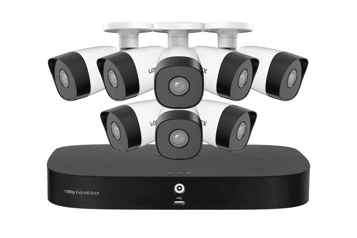Lorex 1080p 8-Ch DVR System, 1080p bullet cameras