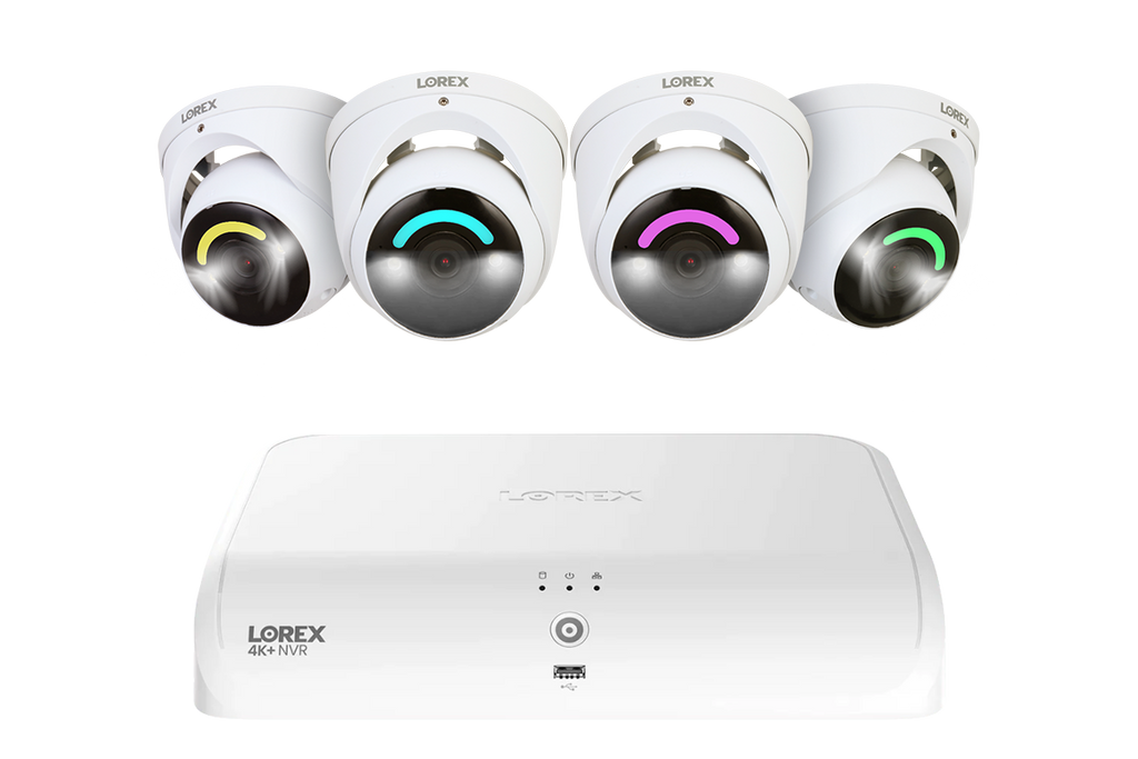 Lorex 4K NVR System, dome lighting cameras