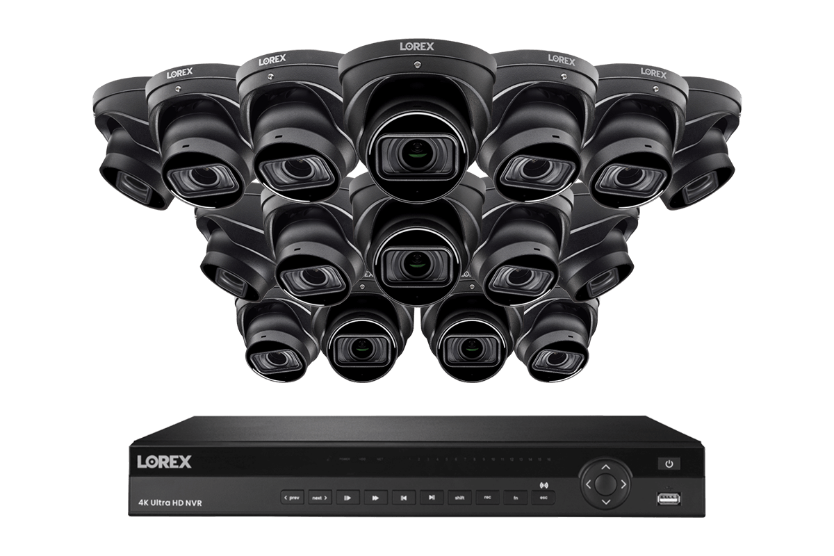 Lorex 4K 16-Ch NVR System, Nocturnal 3 turret cameras – view 2