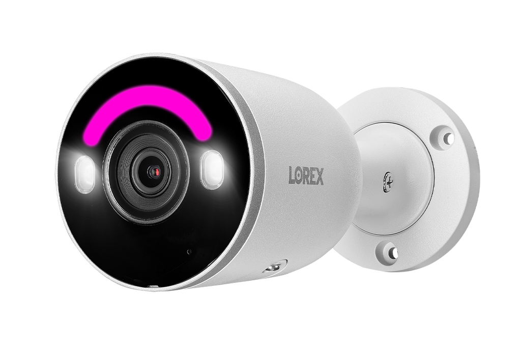 Lorex H14 4K IP Wired Bullet Security Camera with Smart Security Lighting and Smart Motion Detection
