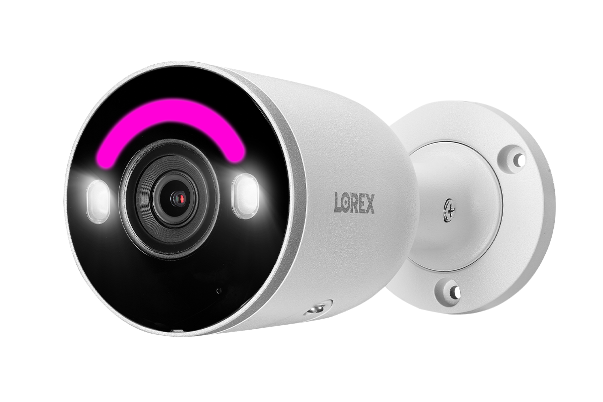 Lorex H14 4K IP Wired Bullet Security Camera with Smart Security Lighting and Smart Motion Detection