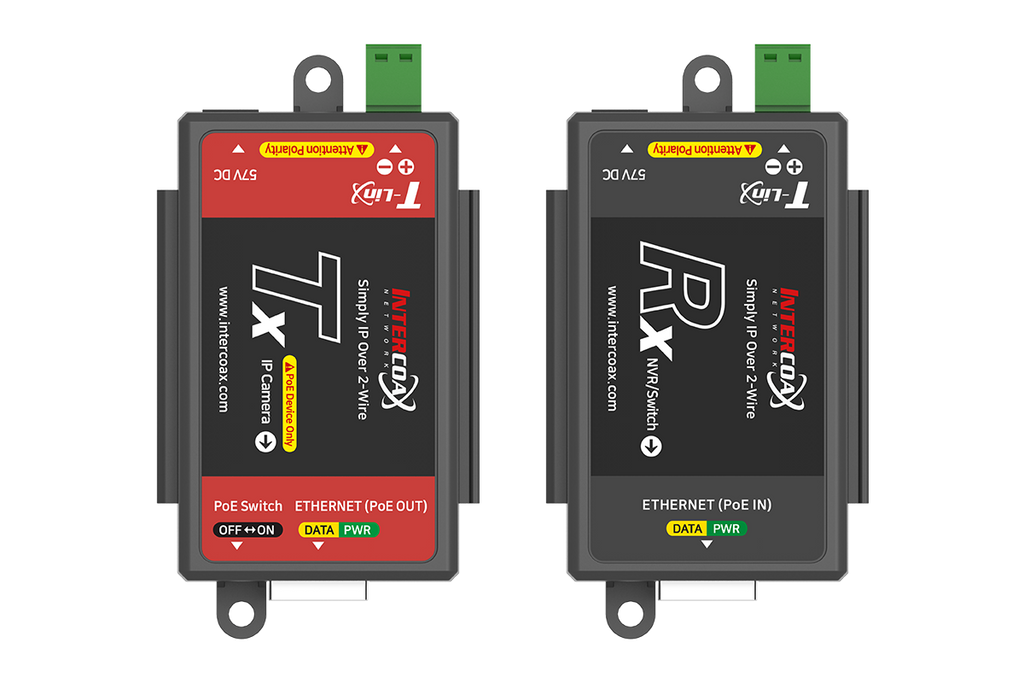 Single Port IP & PoE over 2-wire Set (300m/1000ft end-to-end converters) – view 3