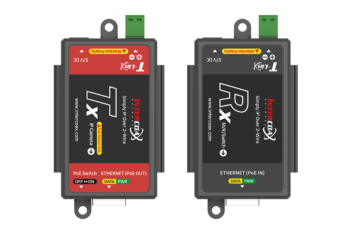 Single Port IP & PoE over 2-wire Set (300m/1000ft end-to-end converters) – view 3