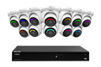 Lorex 4K 16-Ch NVR System, H12 turret cameras