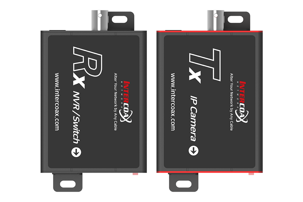 Long Range Ethernet over Coaxial Converter with POE Extender Capability (4000ft end-to-end) – view 2