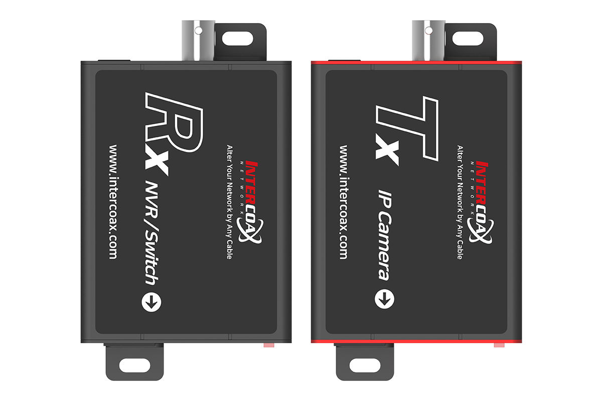Long Range Ethernet over Coaxial Converter with POE Extender Capability (4000ft end-to-end) – view 2