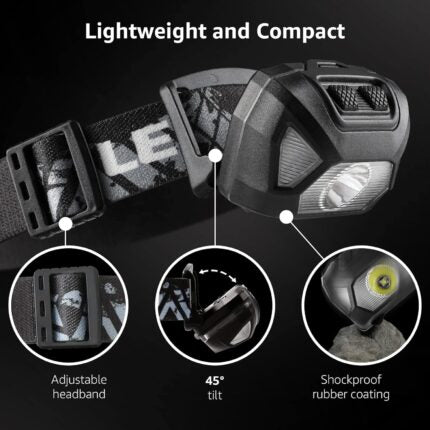 Headlamp, 2 Pack Super Bright LED Head lamp with 6 Lighting Modes, Waterproof, Battery Powered LED Lightweight Headlight for Cycling Running Camping for Kids Adults