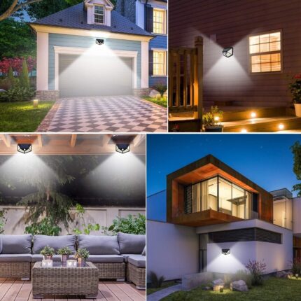 Solar Lights Outdoor, [6 Pack/3 Modes/100LED]