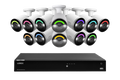 Lorex 4K 16-Ch NVR System, H12 bullet cameras