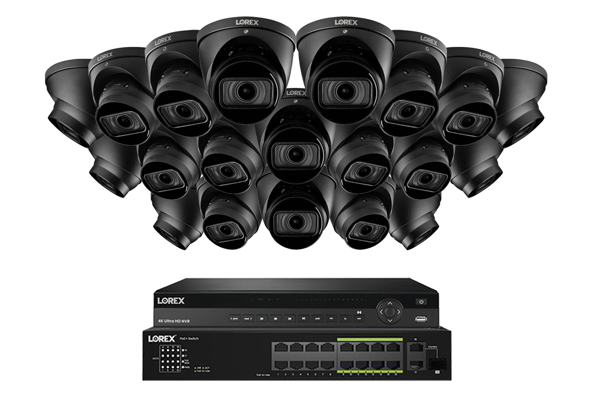 Lorex 4K 32-Ch NVR System, Nocturnal 3 turret cameras