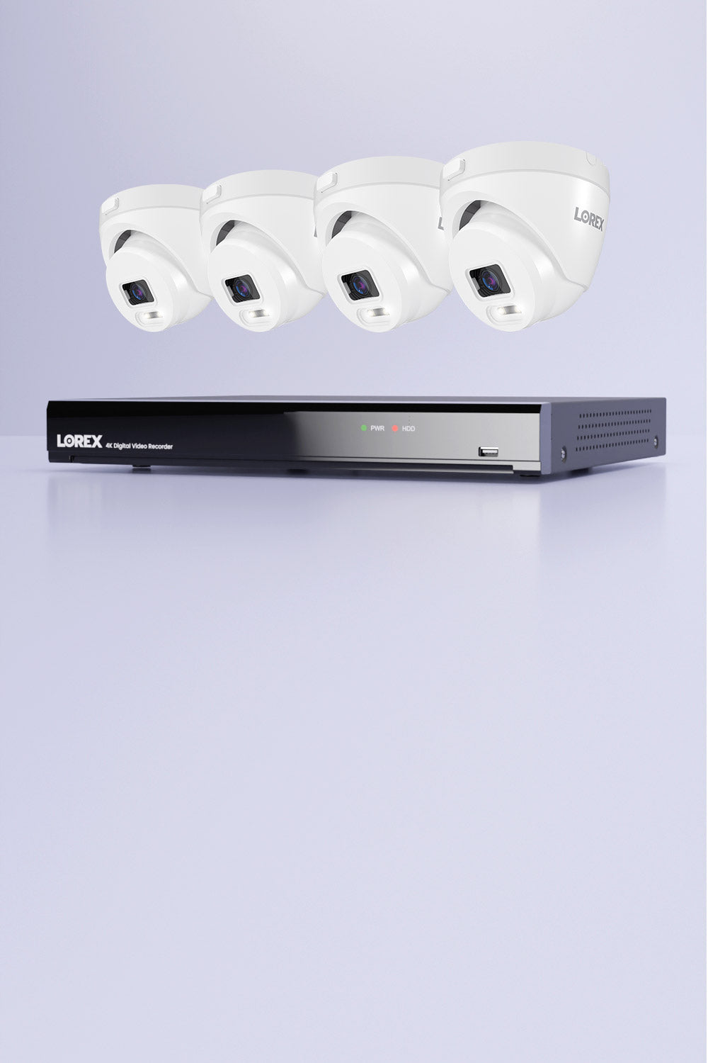 Lorex Connect T Series 4K 16-Channel Wired DVR System with T5 Turret Security Cameras - 1TB