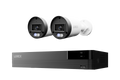 Lorex Connect U Series 8-channel NVR system with white U3 4K PoE bullet cameras, 2-camera option