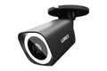 Lorex Connect V3 4K wired PoE bullet camera with smart security lighting in black