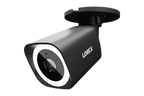 Lorex Connect V3 4K wired PoE bullet camera with smart security lighting in black