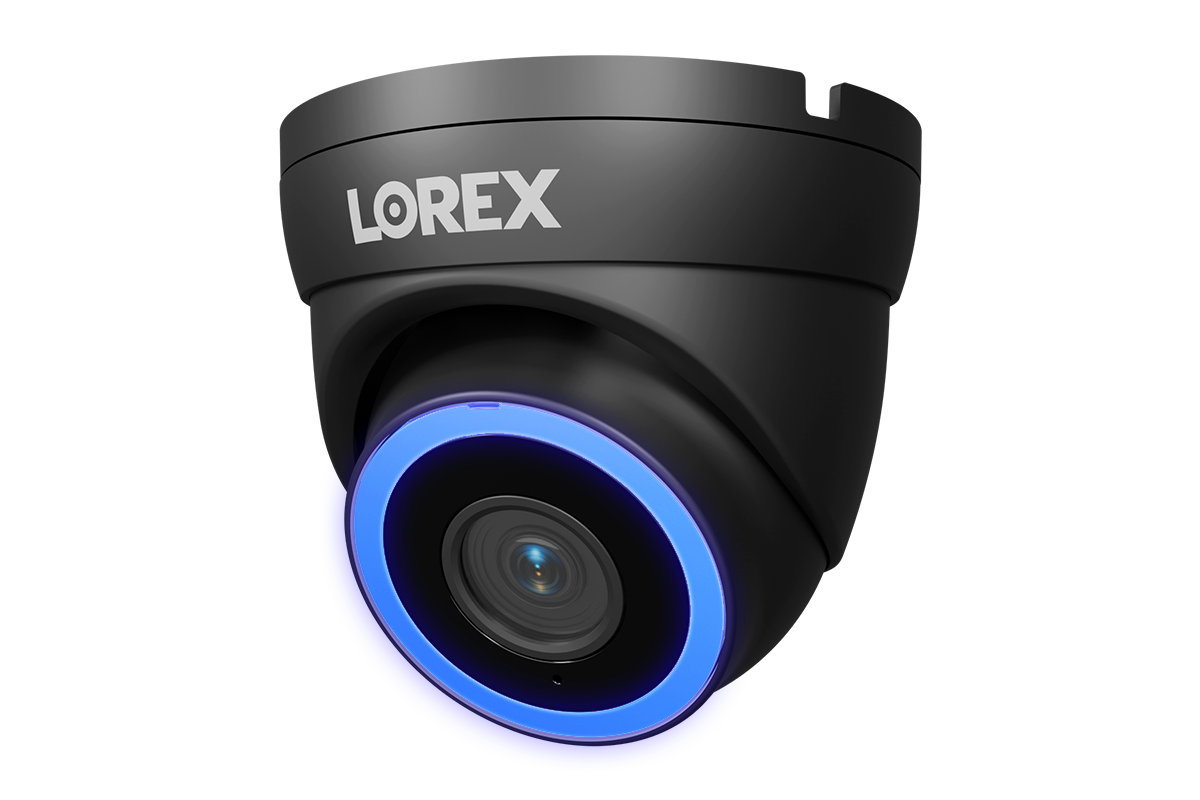 Lorex Connect V7 4K PoE turret camera with Color Night IQ+ in black