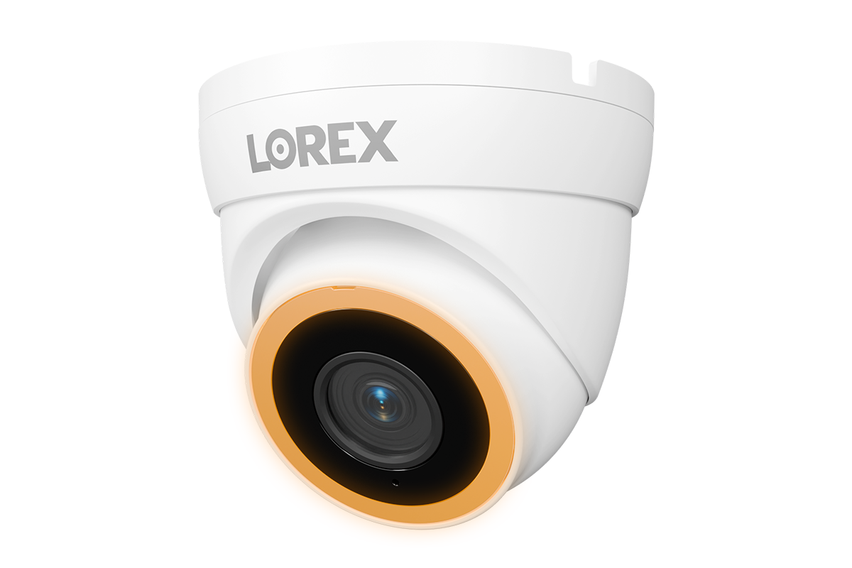 Lorex Connect V7 4K PoE turret camera with Color Night IQ+ in white