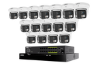 Lorex Connect X Series 4K 32-channel wired NVR system with X3 dual-lens turret cameras and 8TB storage
