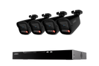 Row of Lorex X5 bullet security cameras